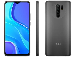 Smartphone Xiaomi Redmi 9 64GB Cinza 4G Octa-Core  - 4GB 6,53” Câm. Quádrupla + Selfie 8MP - Smartphone