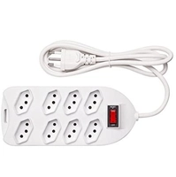 Protetor Eletrônico Intelbras com 8 tomadas EPE 1008+ Branco | R$37