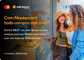 [VALE BÔNUS] R$50 de Saldo no Vale Bônus, e Ganhe + R$25 ao usar seu MasterCard