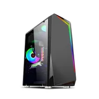Gabinete Gamer Bpc-c8410 Black Sem Fonte Com Lateral Vidro E Frontal Com Rgb