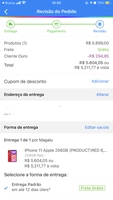 [APP + C.Ouro] iPhone 11 Apple 256GB (PRODUCT)RED | R$5211