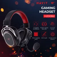 [Conta Nova R$ 121] Headset Gamer Havit H2008D com som Surround