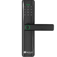 Fechadura Digital Eletronica Touch Com Senha Biometria Cartão Kuanttum Delta