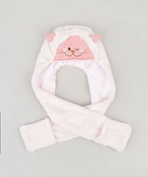Gorro Infantil com Orelhinhas e Luva R$20