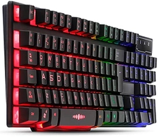 Teclado Gamer Semi Mecanico Iluminado Para Ps4 Pc Xbox Mac computador Abnt2 | R$90