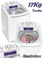 Lavadora Turbo Electrolux Branca com Capacidade Premium e Cesto Inox (LPR17) - R$1619