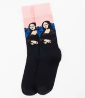 MEIA MONALISA MASCULINA ESTAMPA PRETO - R$10