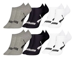 Kit Com 6 Meias Sapatilha Invisível Algodão Puma