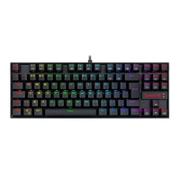 Teclado Magnetico Gamer Redragon Kumara Pro, RGB, Switch Azul, Preto, K552RGB-PRO-PT-BLUE