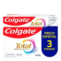 Creme Dental Colgate Total Clean Mint 90g c/3