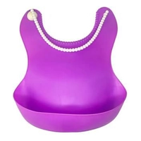 Babador de Silicone Impermeável Color Baby