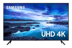 Smart TV LED 75 4K UHD 75AU7700 Samsung com Processador Crystal 4K, Tela sem limites, Visual Livre 