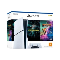 [930 Pontos] Console Playstation 5 Slim com Disco + 2 Jogos Branco Com Preto Bivolt