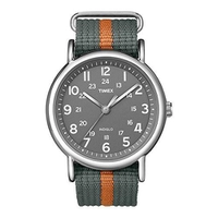 Relógio Unissex Timex Weekender Cinza/Laranja