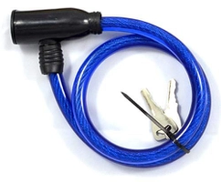 Cadeado para Bicicleta com Cabo de Aço 60cm