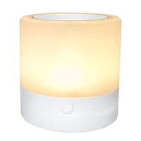 Luz noturna de LED, luminária de mesa inteligente de cabeceira com controle de toque | R$84