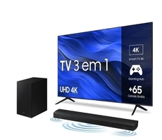 Smart TV Samsung 58" UHD 4K 58CU7700 2023 + Soundbar HW-B550