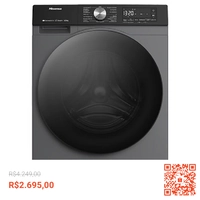 Lava e Seca Hisense 11KG TITANIUM 