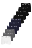 Kit 10 Cuecas Box Microfibra Lisa Polo Wear Sortido Multicolorico