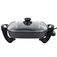 (AME R$60) (SUPER CAÇADOR AME R$18) Panela Elétrica Quadrada Classic Home CH40 4L Preta