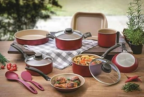 Conjunto de Panelas Tramontina Turim Alumínio - 10 Peças - R$153