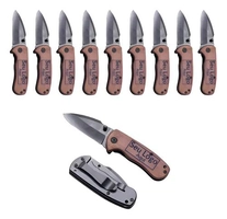 Kit 10 Canivetes Personalizados Marrom-Escuro