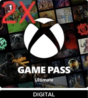2 unidades Xbox Game Pass Ultimate assinatura 1 mês (Digital)