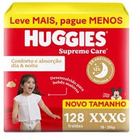 Huggies Fralda Supreme Care XXXG 128 Un