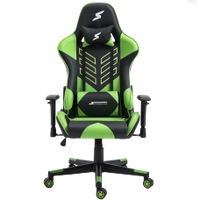 Cadeira Gamer SuperFrame Godzilla, Reclinável, Preto e Verde