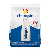 [REC] Leite Pó Integral Piracanjuba Pouch 800g