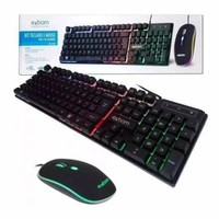 Kit Teclado Gamer Mouse E Teclado Led Rgb Bk-g550 | R$ 50