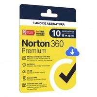 Antivírus Norton 360 Premium, 10 Dispositivos, 12 Meses