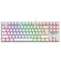 Teclado Mecânico Gamer Ninja Leap Pudim, Switch Blue, Rainbow, ABNT2, White