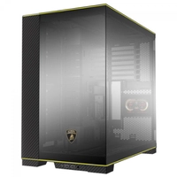 Gabinete Gamer Lian Li O11D EVO Automobili Lamborghini Edition, RGB, Mid Tower, Vidro Temperado,, Com Display LCD, Preto, Sem Fans