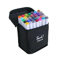 Caneta Marcador Dupla Ponta 36 Cores para Arte