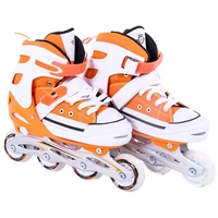 Patins Infantil Bel All Style Street Rollers Ajustável 33 a 36 - Laranja