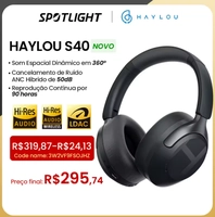 [R$172,62 Moedas/App] Headphone Haylou S40, Com Cancelamento de Ruído 50db ANC, Áudio 3D, LDAC, Hi-Res Áudio, Bluetooth 6.0 
