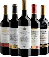 Kit Bordeaux com 5 vinhos - R$213
