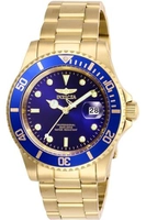 (Imposto inclusos)Relógio Pro Diver aço inox dourado/azul