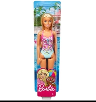 Boneca Barbie Moda Praia Maiô Rosa Florido GHH38 - R$25