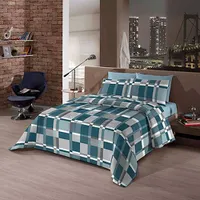 [AME] Jogo Cama Microfibra 4 Pçs - Casal Grenoble - R$ 33 (receba R$ 16,50 de volta);
