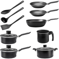 Conjunto de Panelas 10 Peças Salt Preto Brinox