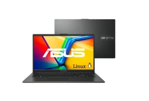 Notebook Asus Vivobook Go 15 E1504fa AMD Ryzen 5-7520u, 4GB RAM, SSD 256GB, Tela 15.6" Full HD, Linux Keepos, Black - Nj1287