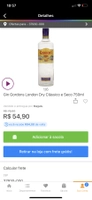 [app] Gin Gordons London Dry Clássico e Seco 750ml | R$55