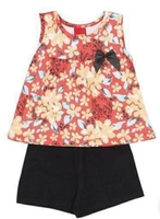 Conjunto De Blusa Com Laço + Short infantil Tam M| R$5