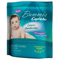 Lenços Umedecidos Capricho Bummis Refil - 400 Unidades - R$ 7