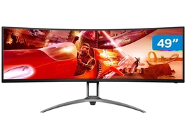 [R$3.708 Cashback] Monitor Gamer Ultrawide 49' Curvo AOC Agon 144Hz 1ms 2 HDMI DisplayPort FreeSync