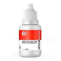 Minoxidil Com Propilenoglicol 5% 120Ml - Loção Capilar