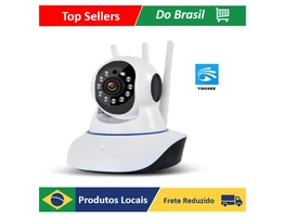 (moedas/BR) Câmera Robo 3 Antenas Ip Wifi 360 ° 720p Sistema Yoosee