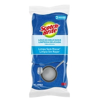 [REC] Esponja Scotch Brite Não Risca c/3 Azul